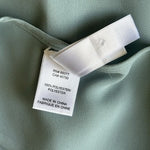 Wynne Layers Sage Green Chiffon Sleeveless Button Front Top Sz M Elegant Tunic