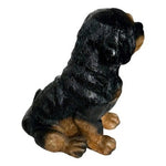 Dog Mate Rottweiler Puppy Figurine 5" Sitting Dog Resin Sculpture Vintage Dog