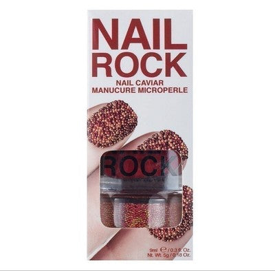 Nail Rock Caviar 3D Manicure Set Nail Polish & Micro Pearls Mars Color NIB