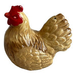 Westland Hand Painted Ceramic Chicken Salt/Pepper Shaker Farmhouse 3.25" VG