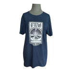 Few Rye Whiskey Blue Graphic T-Shirt Men's 2XL Crew Neck Cotton Blend New