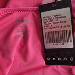 Relleciga Women's Neon Rose Thong One Piece Swimsuit S High Cut Low Back NWT