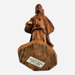 Signed Kim Boo Ho Seoul Korea Vintage Hand Carved Wood Asian Man Figurine 6"