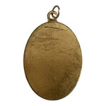 Vintage Blessed Virgin Mary Gold Plated Medal Pendant Vatican Italy NIB