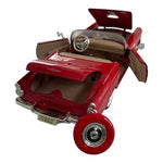 Vintage Motor Max 1956 Ford Thunderbird Convertible 1:24 Red Diecast Model Car
