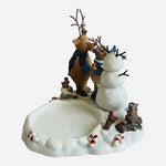 Partylite Reindeer Pillar Candle Holder Snowman Cardinal Raccoon Christmas NOB