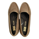 SAS Simplify Sunstone Gold Metallic Leather Moccasin Loafer Women's Size 6.5 NIB