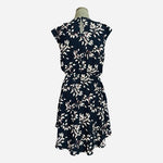 Collective Concepts Katelynn Dress Stitch Fix Navy Leaf Print Sleeveless S M NWT