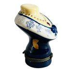 Rare Vintage Porcelain Mannequin Bust Trinket Box Hinged Necklace Ring Box NIB
