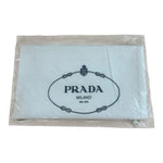 Authentic Prada Milano Dal 1913 White Drawstring Dust Bag Storage Pouch 8x13.25"