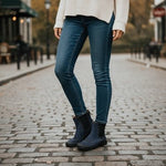 TCHOCO Blue Suede Chelsea Ankle Boots Women’s Sneakers Booties Size 6