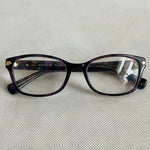 Coach Women's HC6065 Reading Glasses Eyeglasses Confetti Purple Frame 5288