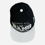 FSBN Kansas City Rams Vintage Snapback Hat Cap Black Gray One Size Adjustable