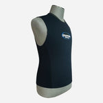 Men's Black Quantum Stretch Neoprene Wetsuit Vest XXL Sleeveless Good Plus