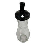 Good Seasons Glass Cruet Salad Dressing Bottle Shaker Black Lid 7.5in VG