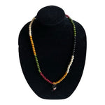 Multicolor Wooden Beaded Japamala Rosary Necklace Bracelet Meditation New