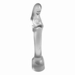 Leerdam Glass Stef Uiterwaal Madonna Child Frosted Art Deco Sculpture 9.5" 1930s