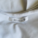Reoria White High Neck Sleeveless Racerback Bodysuit Womens Size S VG