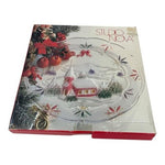 Studio Nova Winter Chapel Christmas Glass Serving Plate Vintage NIB