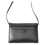 Mary Ann Rosenfeld Vintage Black Leather Shoulder Bag Elegant Classic 10.5x3x8.5