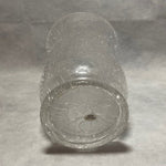 Cracked Glass Hurricane Lamp Vase 8" Candle Holder Floral Centerpiece Decor NWOB
