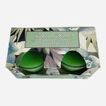 Tropical Scents Floral Bouquet Scented Candles Set of 2 Green Votives NIB