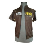 Primal Padres Pedal the Cause Cycling Jersey Men's Brown Full Zip Size L NWOT