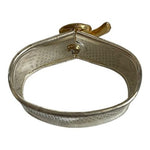 Vintage Silver Plated Napkin Rings Set of 6 Gold Bow Motif Two Tone VG
