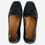 Gentle Souls Kenneth Cole Soraya Black Leather Loafers Flats Womens Sz 7.5M NIB