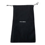 Authentic Dolce & Gabbana Black Cotton Drawstring Dust Bag 7"x12.5"