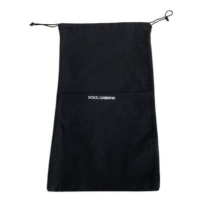Authentic Dolce & Gabbana Black Cotton Drawstring Dust Bag 7"x12.5"