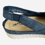 Easy Street SoFresh Navy Blue Comfort Slingback Flats Sneakers Womens Sz 6.5M