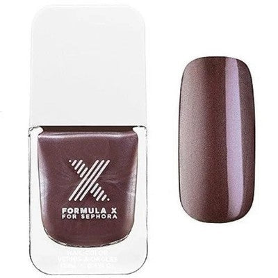 SEPHORA FORMULA X Nail Polish Nail Top Lacquer Color THEORETICAL Brown New