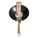 Martha Stewart Everyday Clarkston 14" Carbon Steel Wok Nonstick Beechwood NIB