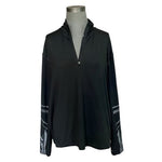 Nike Dri-FIT Element Flash Women's 1/4 Zip Running Pullover Size M Black VG