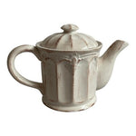 Vintage CBK Shabby Chic Teapot 9.5" Glazed Ceramic Farmhouse Off-White Excellent
