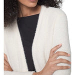 Soma Eyelash Knit Cardigan Women's XL Ivory Open Front Sweater Wrap Cozy NWT