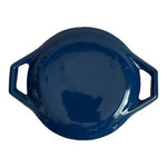 COPCO Blue Enamel Cast Iron Casserole Baker With Lid Dutch Oven Pot 4.25”x9”