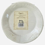 Caspari Gilded Pears Gold Paper Salad Dessert Plates 8in Set of 8 NIP