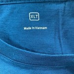 Apple Unisex Turquoise Blue Cotton Long Sleeve Crew Neck T-Shirt Size XLT NWOT