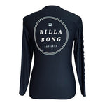 Billabong Men's Sol Searcher Long Sleeve Rash Guard S Black UPF 50+ Swim Top EXC