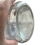 Vintage E.O. Brody Co. C973 Clear Glass Vase Feathered Rib Pattern 9.5 in VG