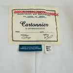 Anthropologie Cartonnier White Blazer Women’s Size 0 Tied Sleeve Button Front VG