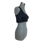 Women's Front Closure Compression Bra 2XL Black Post-Surgery Support Nylon VG