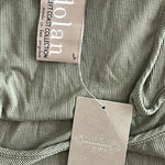Dolan Anthropologie Left Coast Green Ribbed Tank Top L Moss Sleeveless NWT