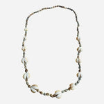 Vintage Hawaiian Cowrie Mixed Shell Lei Necklace Long Boho Coastal Beach 36" VG