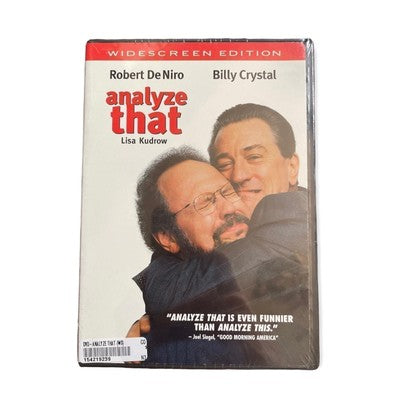 Analyze That DVD NEW SEALED Robert De Niro Billy Crystal Comedy Mafia Sequel New