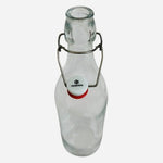 Set of 2 YEBODA 16oz Clear Glass Swing Top Bottles - Airtight Flip Top Brewing