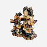 Vintage 1999 Boyds Bears Purrstone Collection Mrs Fezziwig & Marley Figurine Cat