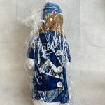 Rare Kansas City Royals Scarf Hat Snowman 32" Logo Velvet Robe Doll New